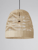 Lampa wisząca REYNOSA LE42947 do salonu ratan beżowa czarna