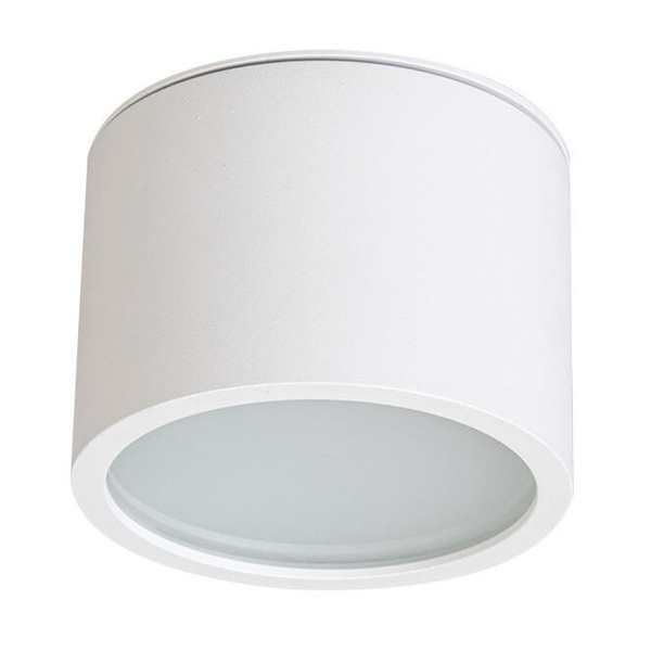 Okrągła lampa sufitowa Kendal LP-6331/1SM IP65 WH Light Prestige do salonu biała