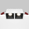 Wpust sufitowy Alfa DL043-02-10W4K-SQ-WB LED 20W 4000K biały czarny