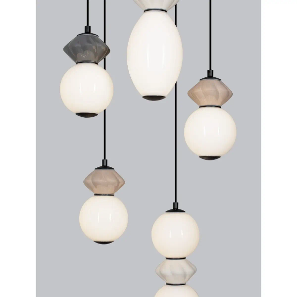 Ceramiczna wisząca lampa MONRETA LE45236 LED 28W 3000K mokka biała