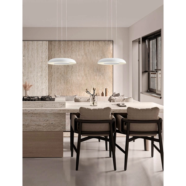 Sypialniany plafon okrągły BATALLAS LE44794 LED 24W 2700-4000K biały