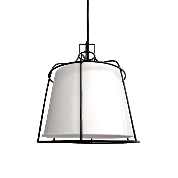 Loftowa LAMPA wisząca DRITTO LP-123/1P S WH Light Prestige metalowa OPRAWA industrialna ZWIS druciana białe czarne