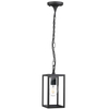 Zewnętrzna LAMPA wisząca MALMO 309211 Polux ogrodowa OPRAWA na łańcuchu ZWIS klatka outdoor IP44 grafitowa przezroczysta