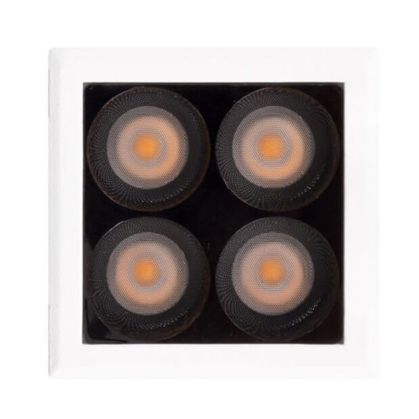 Wpuszczana lampa kostka X-LINE H0135 Maxlight LED 5W 3000K sufitowa biały czarny