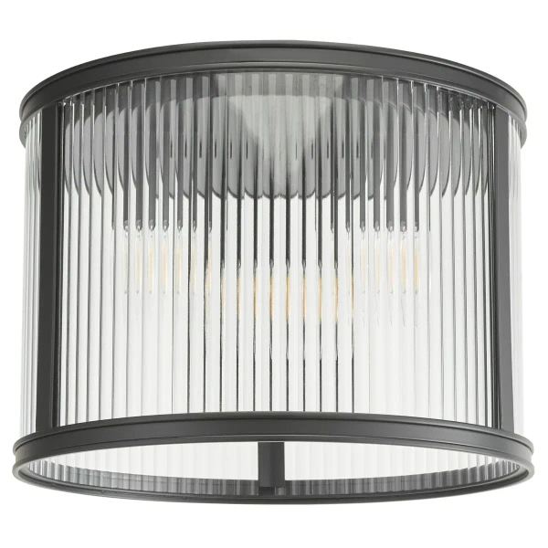 Przysufitowa lampa do kuchni Bianka BIA5322 ryflowana czarna