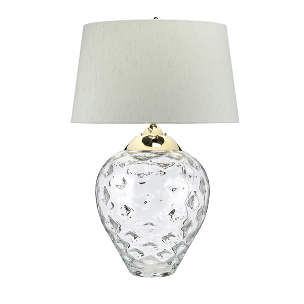 Biurkowa lampa QN-SAMARA-TL-LRG-CLR bezbarwna nikiel