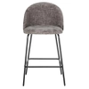 Eleganckie krzesło barowe Alyssa S4584 WOOD RENEGADE Richmond Interiors metalowe szare