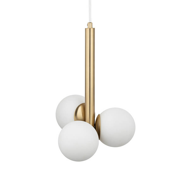 Lampa zwisająca Perla 40779 Sigma bubble do sypialni złota biała