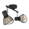 2-punktowa lampa ścienna Fly 92-61898 z regulacją czarny