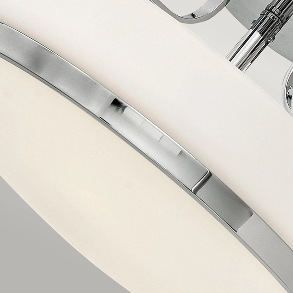 Metalowa lampa sufitowa Harper HK-HARPER-SFM-CM Hinkley szkło biały chrom