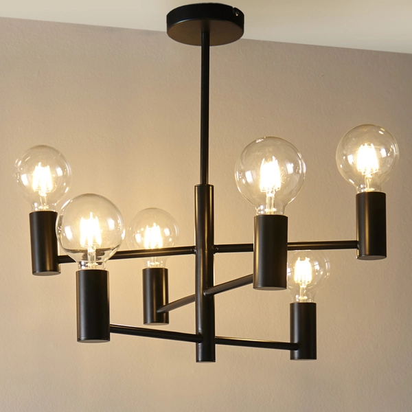 Lampa sufitowa Studio 76502 Endon sticks metalowe czarne