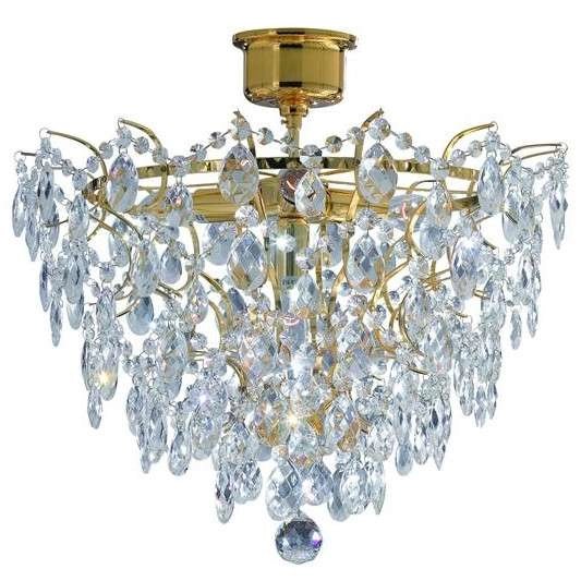 Sufitowa lampa ROSENDAL 100510 Markslojd kryształowy plafon pałacowy złoty