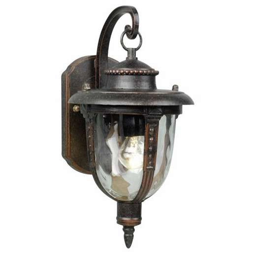 Ogrodowa LAMPA ścienna St Louis STL2-S-WB Elstead elewacyjna OPRAWA zewnętrzna outdoor vintage IP44 brąz przezroczysta