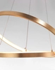 Nowoczesna lampa wisząca Nueve do sypialni LED 67W 3000K złota