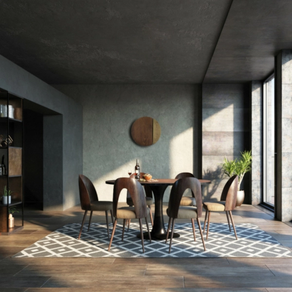 Okrągły kinkiet salonowy Sun 7651 ekologiczny LED 15W 3000K drewno