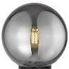 Kulista lampka stołowa Arcturus T0454-01A-P7FZ Zumaline przydymiony czarny