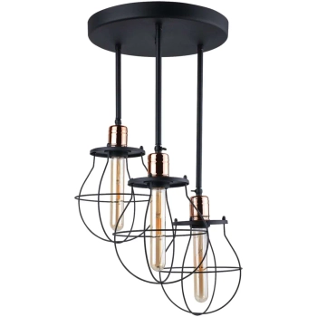 Industrialna lampa sufitowa MANUFACTURE 9740 Nowodvorski klatki z drutu czarne