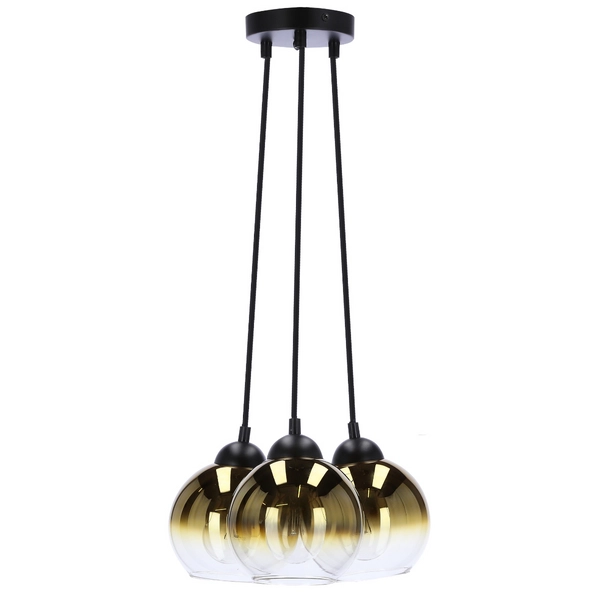 Lampa wisząca Nubia 33-16416 Candellux kule balls czarne złote