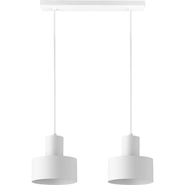 LAMPA wisząca RIF 30904 Sigma metalowa OPRAWA zwis industrialny na listwie biały