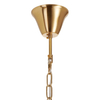 Nowoczesna lampa wisząca EMU ST-DN127 beige pióra beżowy złoty