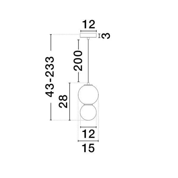Szklana wisząca lampa nad stół JORELIA LE45257 LED 4W 3000K zielona biała