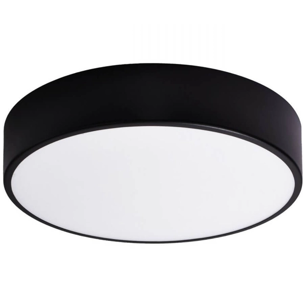 Minimalistyczny plafon okrągły 137623620064 czarna lampa