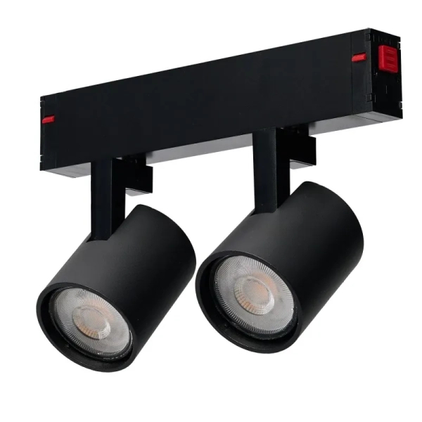 Lampa sufitowa jednofazowa BETA czarna AZ6692 2xGU10 tuby z regulacją