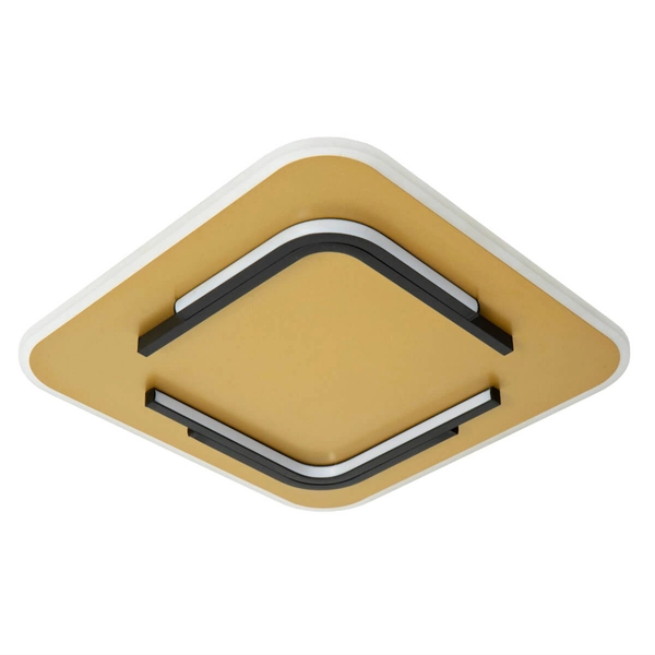 Kwadratowy plafon Andreas 44114/30/02 LED 30W 2700K czarny złoty