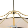 LAMPA wisząca Stanza Gold Nero M Orlicki Design okrągła OPRAWA w stylu klasycznym abażurowa czarna złota
