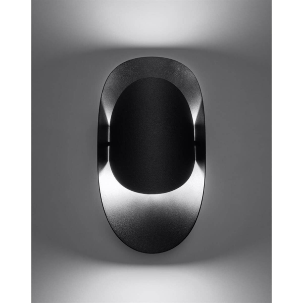 Czarna lampa ścienna SL.1063 metalowy kinkiet do sypialni