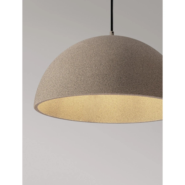 Wisząca lampa do jadalni NAVIRTA LE45342 kopułowa brązowa