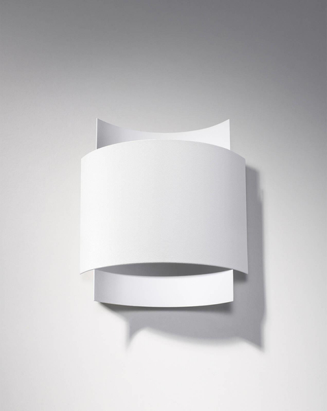 Lampa ścienna do sypialni Impact SL857 Sollux metalowy kinkiet biały