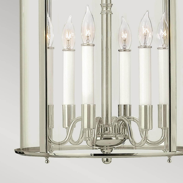 Wisząca lampa na łańcuchu Gentry HK-GENTRY-P-L-PN Hinkley nikiel