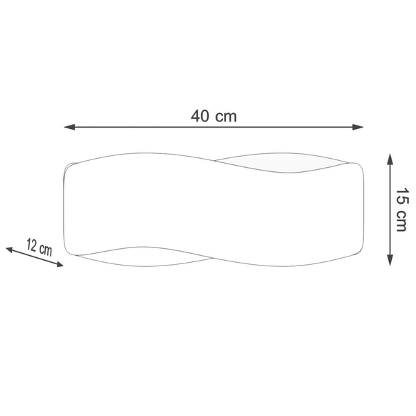 Biała lampa sypialniana SL.1018 metalowy kinkiet nowoczesny