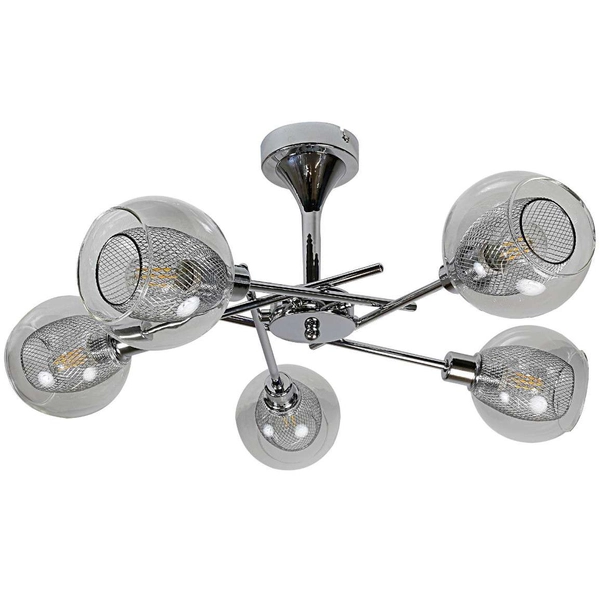 Plafon Ozzo 35-72252 metalowa szklane kule balls przezroczyste chrom