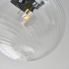 Kulista lampa sufitowa Milston 96488 IP44 szklana chrom przezroczysty