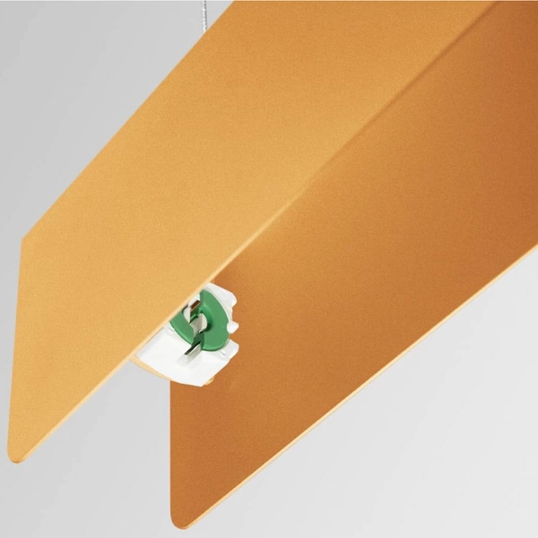 Lampa zwis nad wyspę Spark SL.1396 prostokątna do jadalni złota