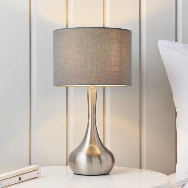 Lampka stojąca Piccadilly 61192 Endon nowoczesna ściemniacz nikiel