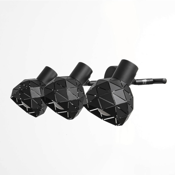 Regulowana LAMPA sufitowa REUS LP-8069/3WS BK Light Prestige metalowa OPRAWA geometryczny spot czarny
