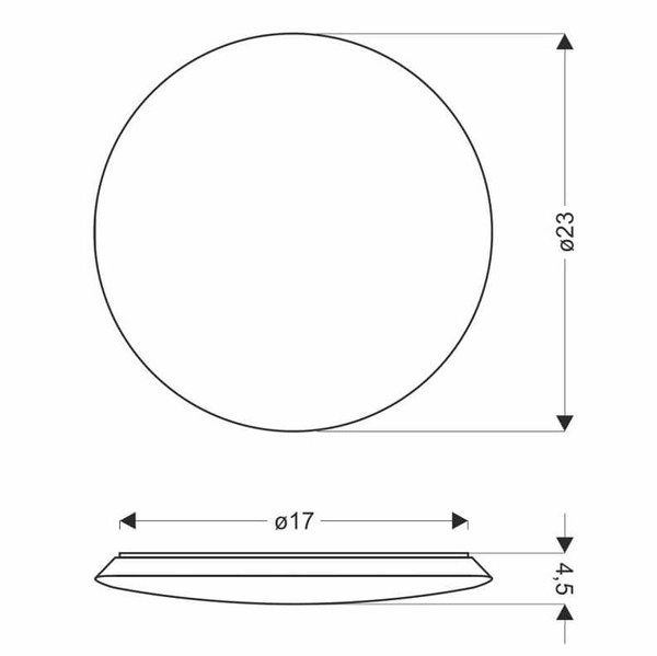 Okrągły plafon Mega 12-75048 LED 12W 4000K do kuchni biały