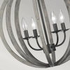 Wisząca lampa drewniana Allier FE-ALLIER-4P-WW Feiss do sypialni czarna