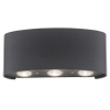 Grafitowa lampa ścienna Carlo LED 4,8W 3000K minimalistyczna