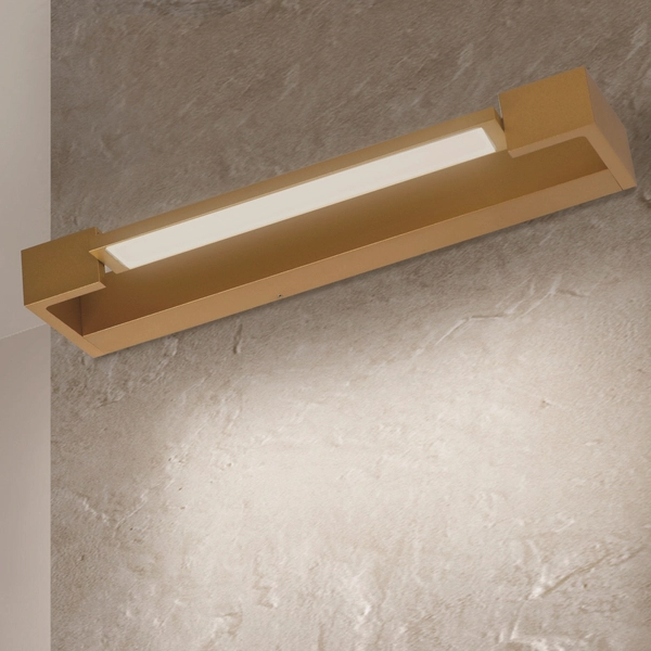 Lampa ścienna metalowa Dalen AZ5241 podłużna stylowa złota