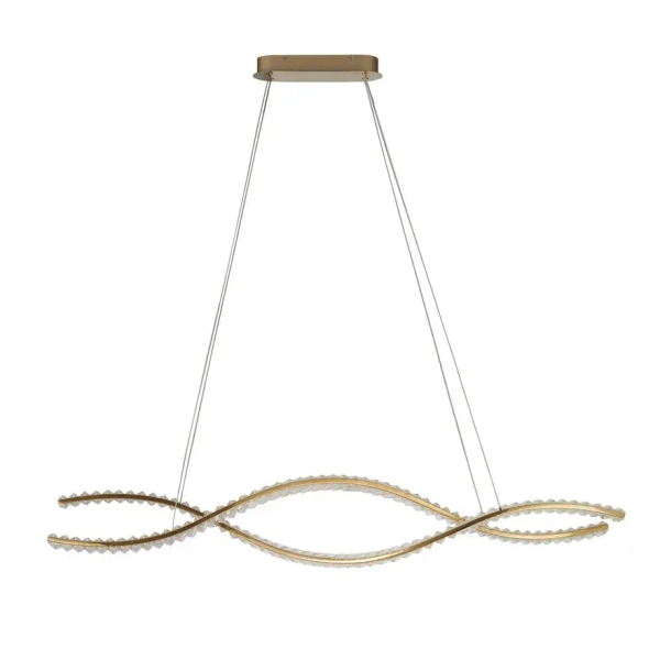 Designerska lampa wisząca SPARK AZ6563 LED 80W 3000-4000K z pilotem złota