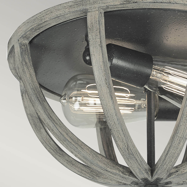 Sufitowa lampa drewniana Allier FE-ALLIER-F-WW Feiss drewno dębowe czarna