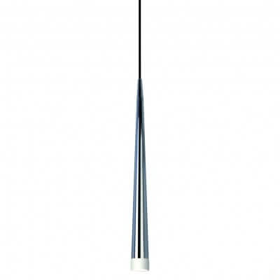 Chromowana lampa wisząca Stylo metalowa do sypialni