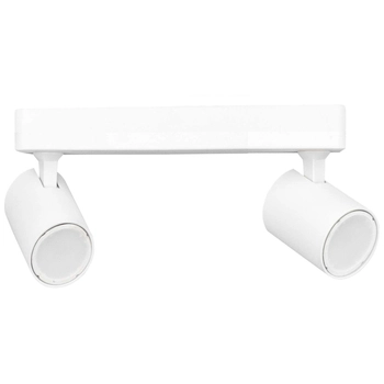 Sufitowa LAMPA regulowana SNOW LP-731/2W WH Light Prestige metalowa OPRAWA plafon reflektorki tuby natynkowe białe