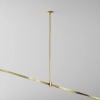 Pojedynczy uchwyt sufitowy magnetyczny 700mm Flarity TRA159C-S1-BS mosiądz