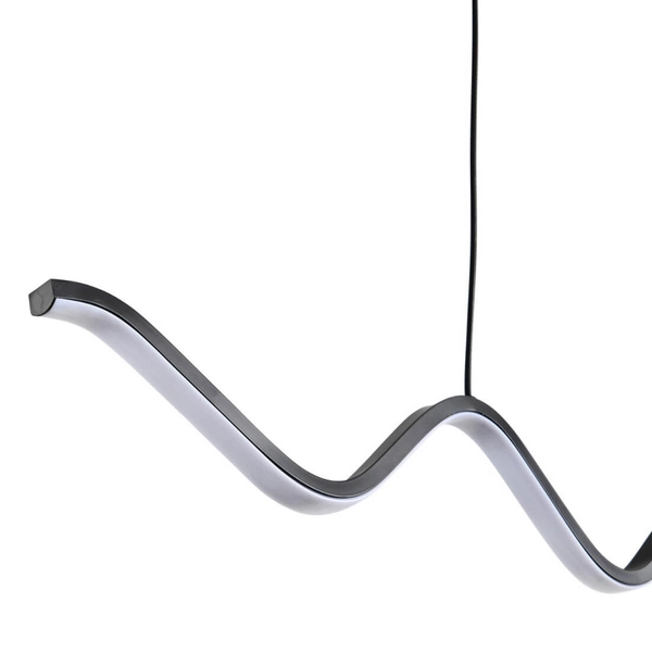 Lampa wisząca do salonu ZIGZAG ST-MD240602 BLACK LED 13W 3000K czarna