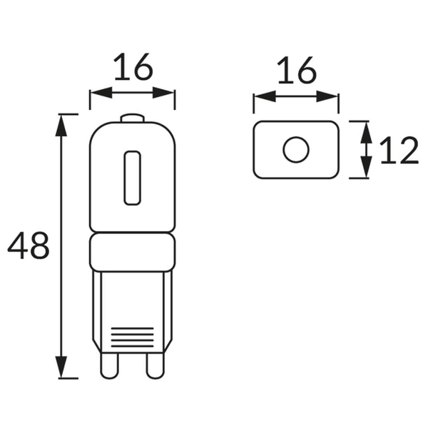 Żarówka BIT 02549 Ideus LED G9 2,5W 225lm 230V biała neutralna